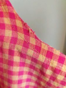 Red &amp; Yellow Checkered Kurta