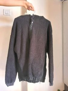 Cozy Black Fleece Hoodie