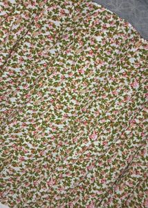 🌸 Cute Floral Puff Sleeve Crop Top | Trendy Mesh