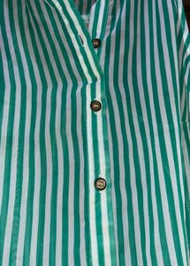 Striped Button-Up Shirt