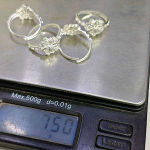 Pure silver toe ring Two Pair