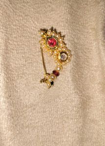 Elegant Pearl & Ruby Nath