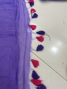 LAVENDER SAREE WITH TWO BLOUSES