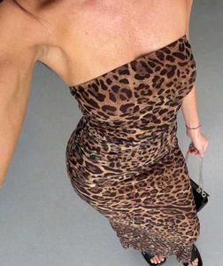 Leopard Print Tube Top