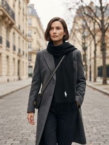 Classic Black Polo Ralph Lauren Scarf