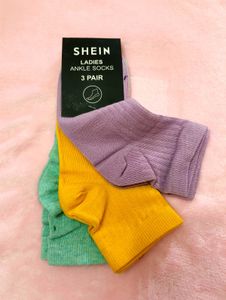 SHEIN Ladies Ankle Socks 3 Pair Pack