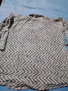 Chevron Print Button-Down Shirt