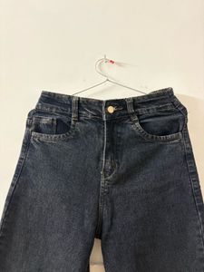 Classic Dark Wash Wide Leg Jeans