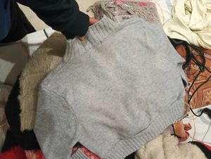 Cropped Knit Sweater