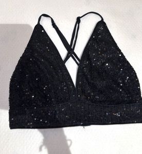 Sparkling Black Sequin cami