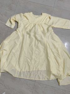 Beautiful Yellow Mirror Work Kurta