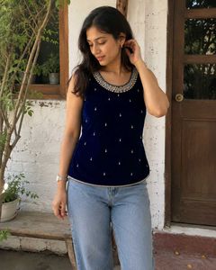 Velvet desi top