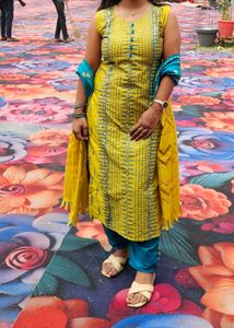 Festive Kurti Pant Dupatta Set
