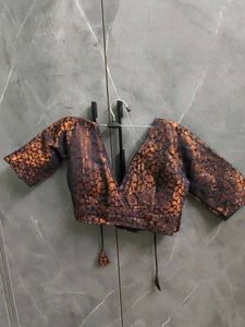Elegant Brocade Blouse