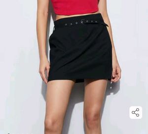 Ginger black mini skirt/skort