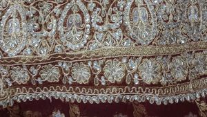 Beautiful bridal georgette  saree with Blouse