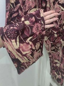 Floral Print Button-Up kurta pant set