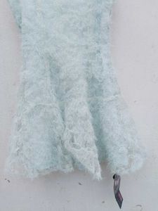 Light Blue Fuzzy Mini Dress