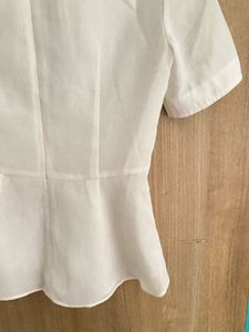Chic White Peplum Top