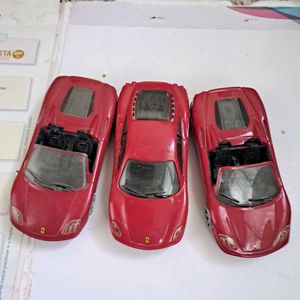 Set of 3 Red FERRARIs (SHELL V-Power)