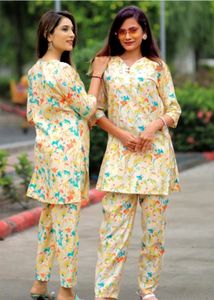 Co-Ord Set In Foral Print