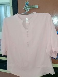 Peach Colour Long Sleeve Top With Tag