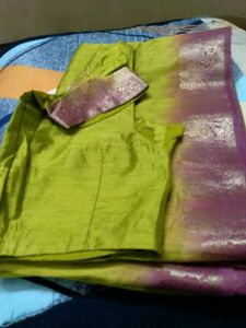 Beautiful Silk Saree with Ready Blouse