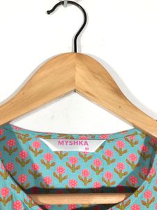 Blue Floral Printed Top(Women’s)