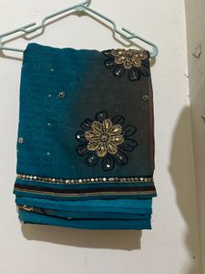 Embellished Floral Saree