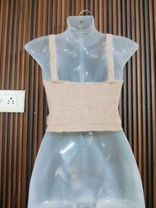 Ribbed Knit Crop Tank Top