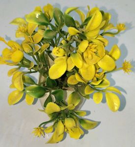 Plants 1 pair yellow Artificial Show pieces indoor