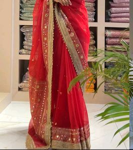 prettiest royal red saree ❤️✨