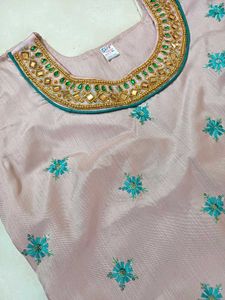 🆕️ Pastel Pink Embroidered Kurti
