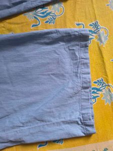 Light Blue Casual Pants