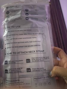 Robutt Waterproof Phone Pouch with Neck Strap