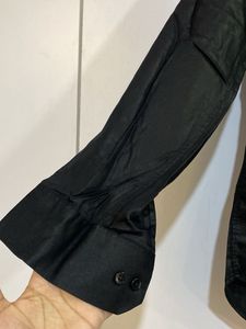 Men’s Black Satin Shirt