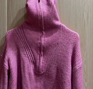 Boohoo Pink Knit Pullover Sweater