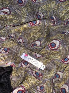 Boho Tiered Peacock Print Dress
