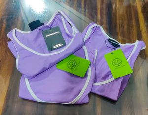 S, M and L size Stylish Lavender Crop Top