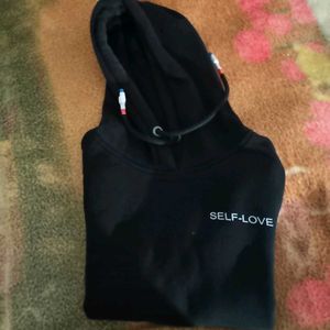 Black 'Self-Love' Hoodie