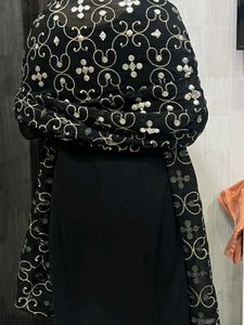 Elegant Black Sequined suit with Dupatta