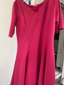 Aara Red Skater Dress