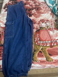Blue Denim Cargo Jeans