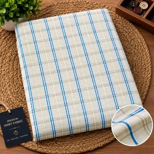 👔✨ Premium Shirt Fabric – Classic Check Design ✨�