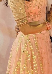 Elegant Pastel Pink Lehenga