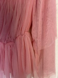 Pink Layered Tulle Top