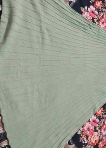 Pleated Midi Skirt