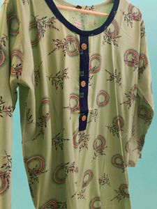 Light Green Printed Kurta