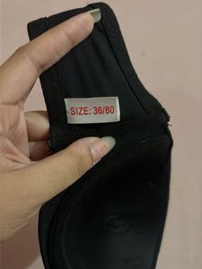 Black Strapless Padded Bra