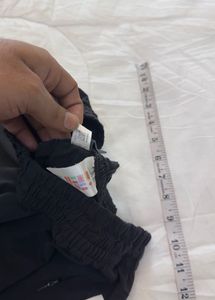 Adidas Black Shorts with White Stripes